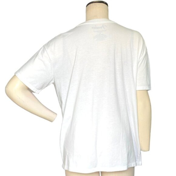 Fender Graphic Tee XL White Black Pink Short Sleeve Tagless Crew Neck 227H - Picture 5 of 6
